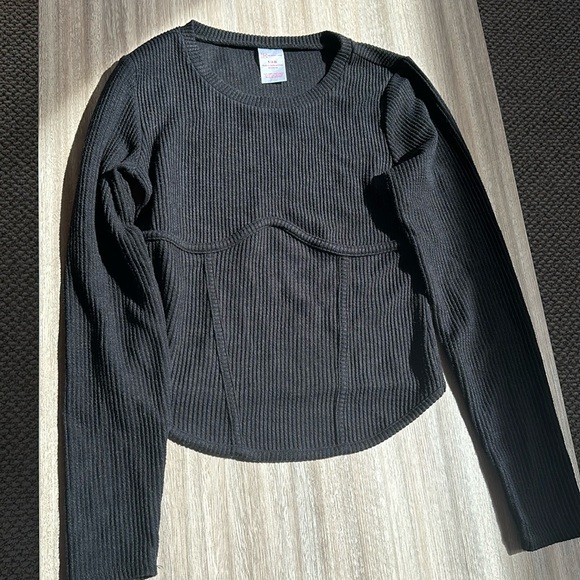 No Boundaries long sleeve corset top - Picture 1 of 4